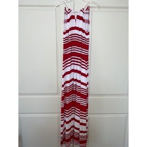 MILLY Red & White Striped Sundress - Size S
